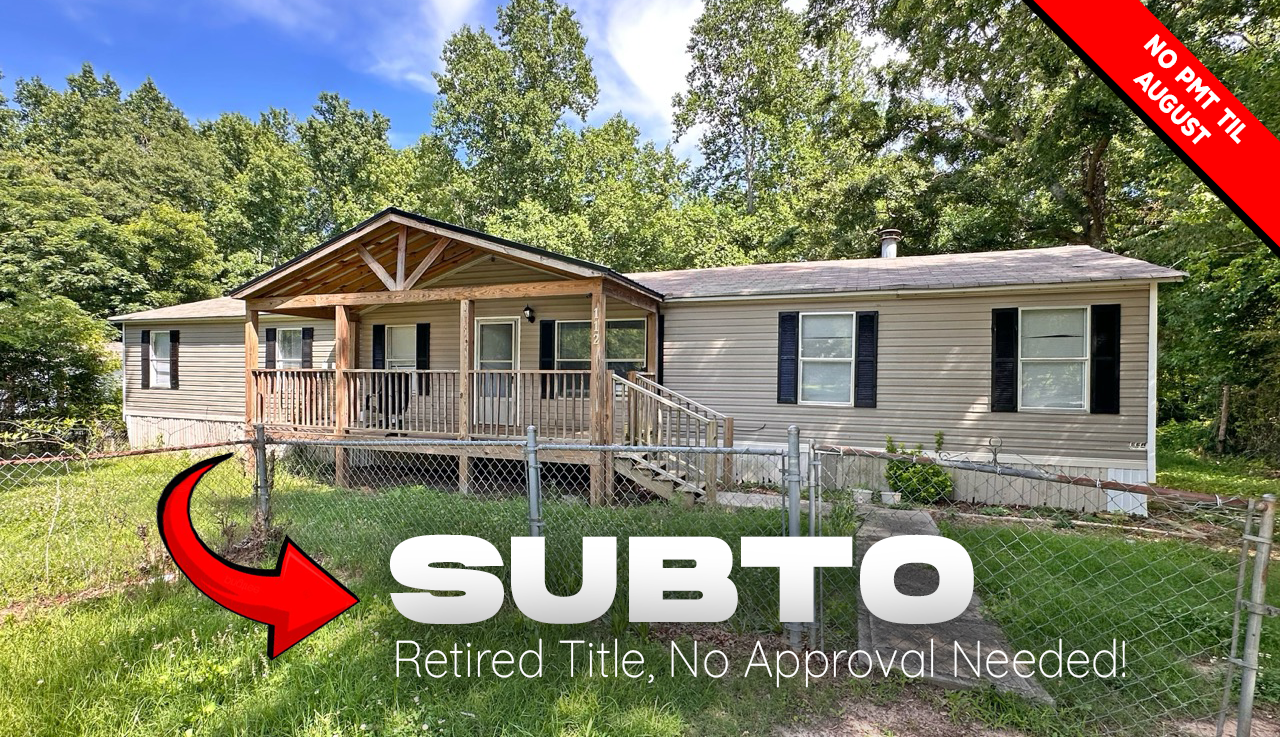 SUBTO Manufactured Home in Locust Grove GA 🔥🔥 Cash Flows on LTR 💰 Retired Title 📋 No HOA or Rental Restrictions 😍 NO Pre-approval or Credit Check 🚫