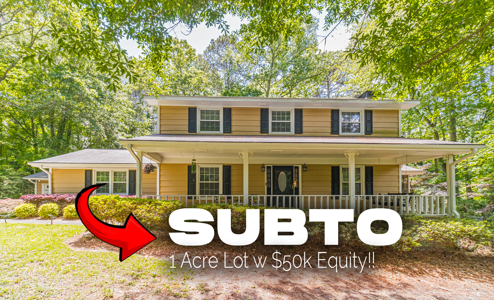 SUBTO in Snellville GA w $50k Equity 🔥🔥 5.78% Locked In Rate 📉 Screened Porch + Fenced Backyard 🌿 Granite Kitchen + Gas Cooktop 🍳 NO Pre-approval or Credit Check 🚫