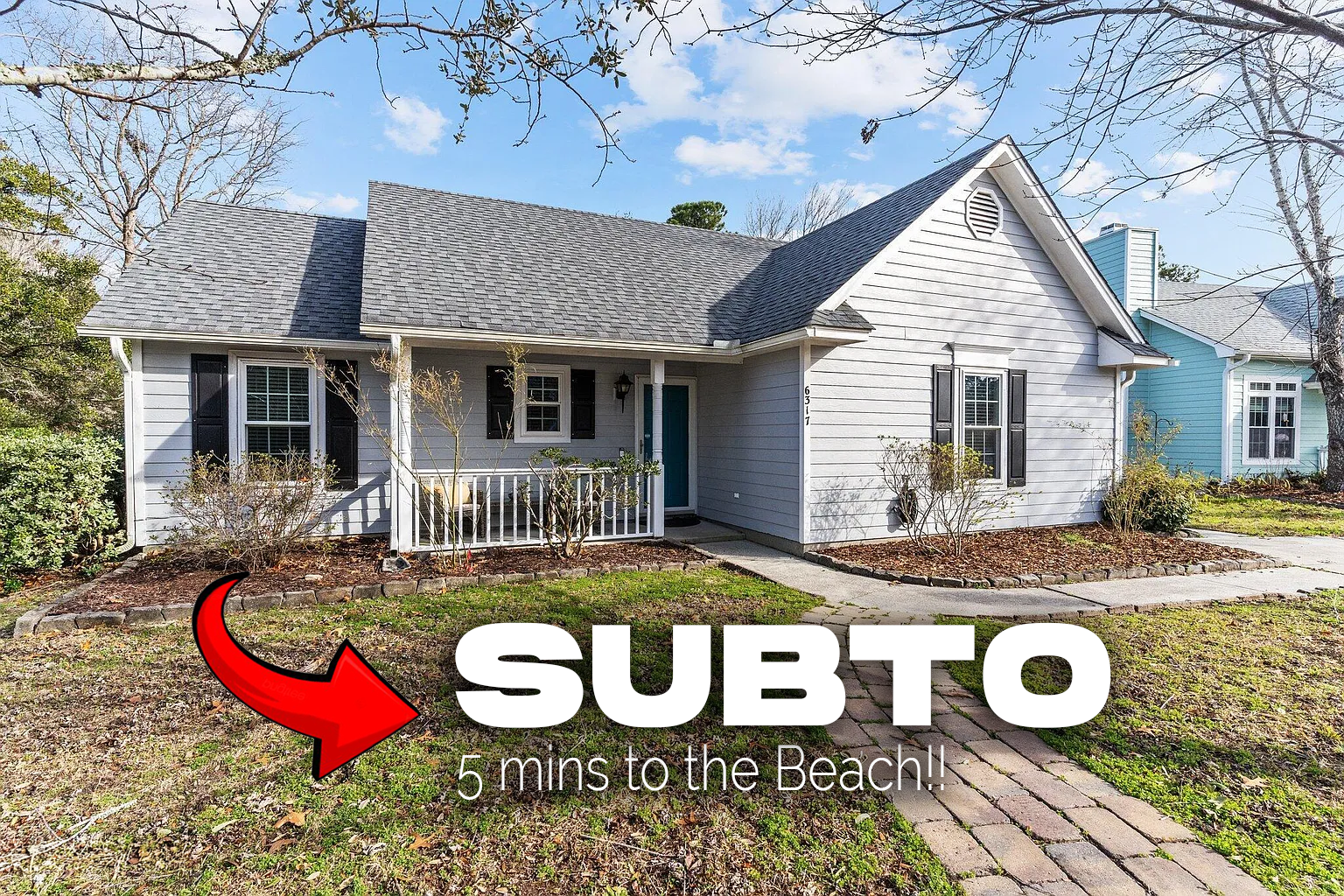 😍 BEAUTIFUL SUBTO 😍 in WILMINGTON NC 📍 Near CAROLINA BEACH 🏖️ VACATION STYLE HOME, TURNKEY 🔑 No Credit Check Needed!! 🚫 NO PMT TIL AUGUST 💪