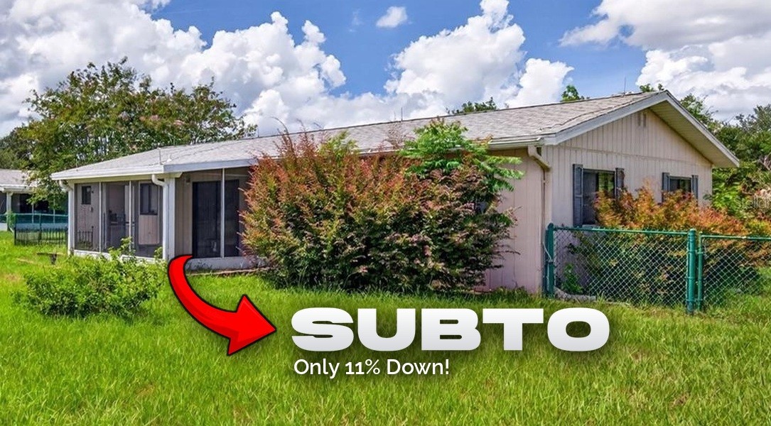 ๐ด 55+ Subto Deal in Ocala FL ๐ด Block 2/2 with Screened Lanai ๐
Pool + Clubhouse ๐ Only 10% Down ๐๏ธ NO Pre-approval or Credit Check ๐