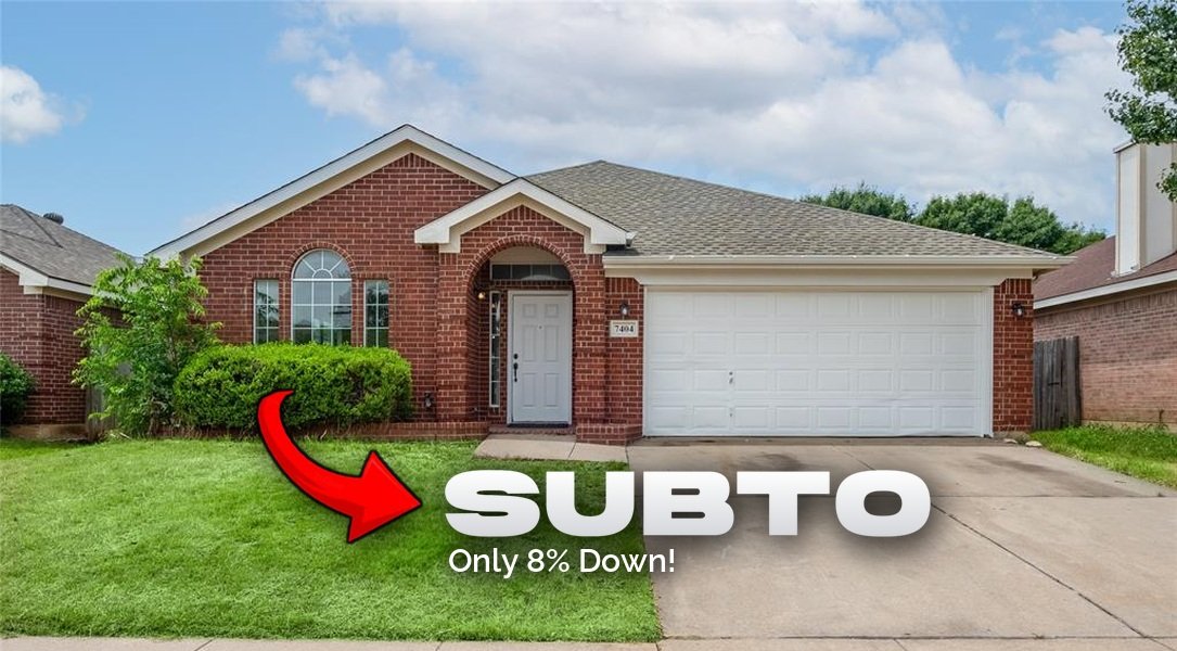 NO Payment Until Jan 2027 🗓️ Fort Worth TX Subto 🐂 4 Bed Off Chisholm Trail 🛣️ Rent by the Room 🚪 Only 8% Down 🙌 NO Pre-approval